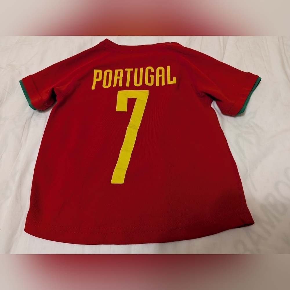 Portugal Soccer Shirt Red Quick Dry Kids Size 2-4 Years New Without Tags - Picture 10 of 10